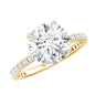 Certified 9 MM Lab Grown Solitaire Diamond Engagement Ring