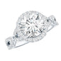 Lab Created Diamond Criss Cross Engagement Ring For Women