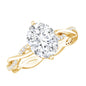 Lab Grown Diamond Oval Engagement Ring With Braided Style Band