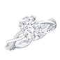 7X9 mm Lab Grown Diamond Oblong Engagement Ring