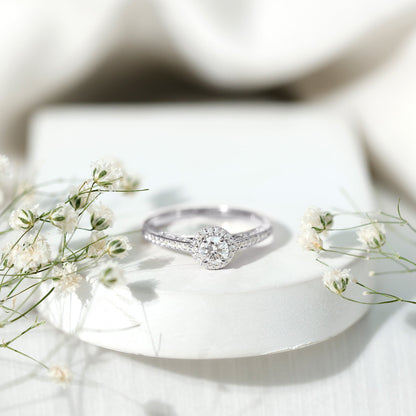 Diamond Vintage Looking Engagement Ring