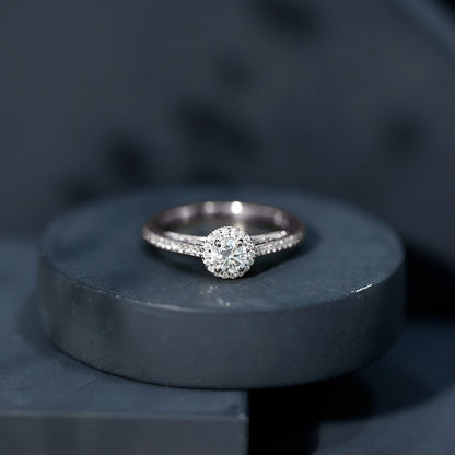 Diamond Vintage Looking Engagement Ring