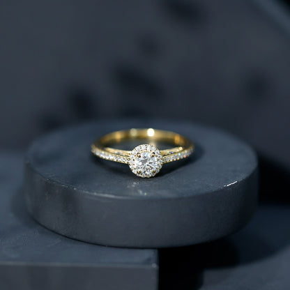 Diamond Vintage Looking Engagement Ring