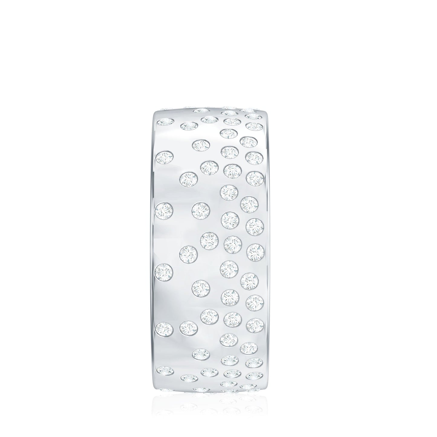 Certified Lab Grown Diamond Wedding Band in Flush Setting