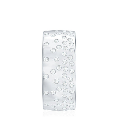 Certified Lab Grown Diamond Wedding Band in Flush Setting