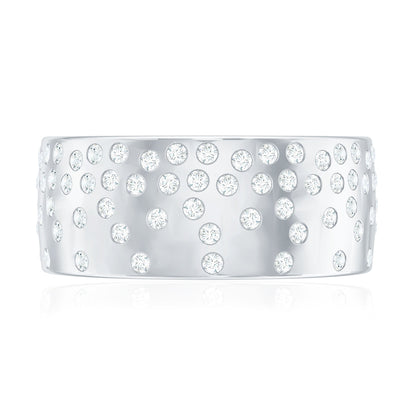 Certified Lab Grown Diamond Wedding Band in Flush Setting