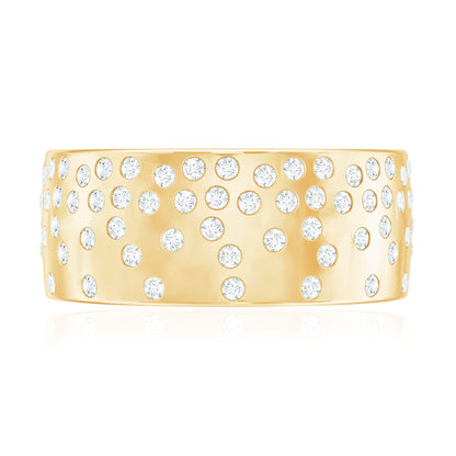 Certified Lab Grown Diamond Wedding Band in Flush Setting