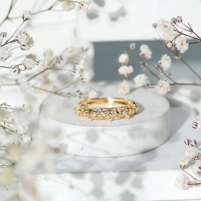 Designer Lab Grown Diamond Wedding Band For Women