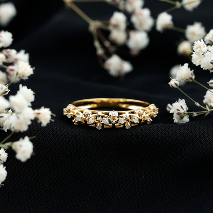 Designer Lab Grown Diamond Wedding Band For Women