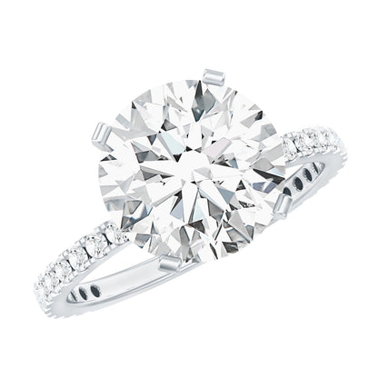 4 Carat Lab Grown Diamond Engagement Ring