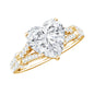 8 mm Lab Grown Diamond Heart Shape Engagement Ring