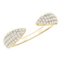 Lab Created Diamond Wedding Wrap Ring For Women