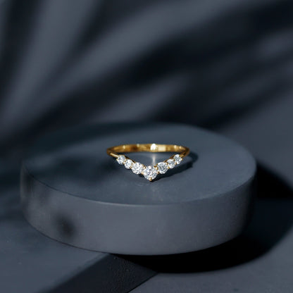 Certified Brilliant Cut Lab Grown Diamond Wedding Band Enhancer