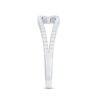 Brilliant Cut Lab Created Diamond Knot Anniversary Ring for Her