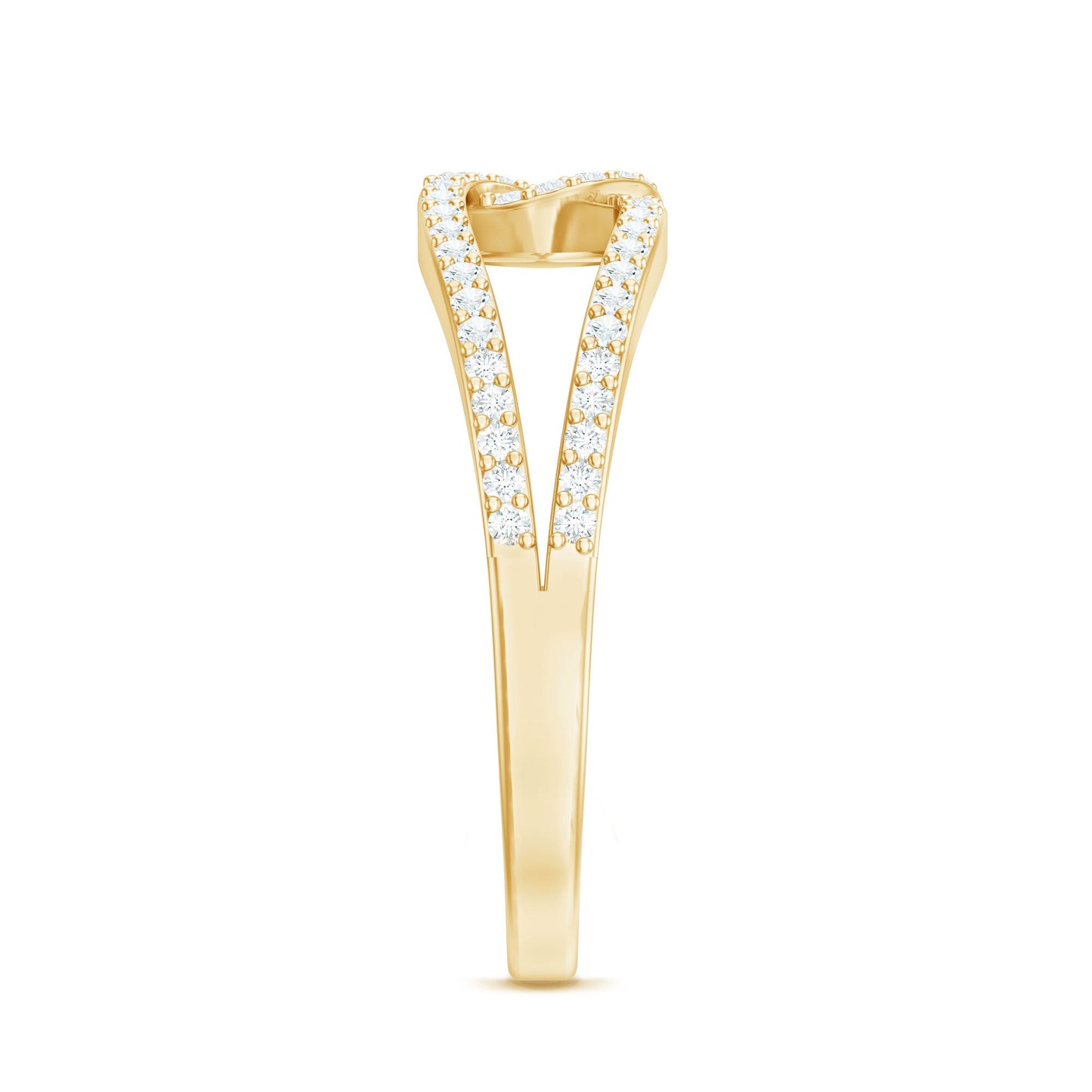 Brilliant Cut Lab Created Diamond Knot Anniversary Ring for Her