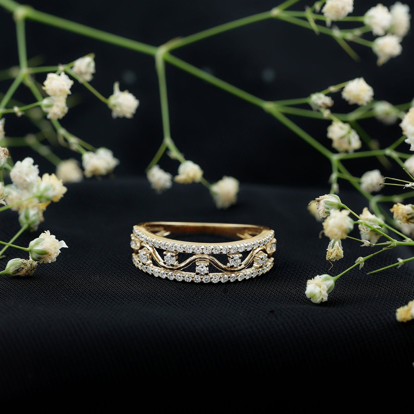 Womens Lab Created Diamond Wedding Band With Certificate