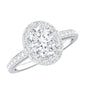 Certified 6X8 mm Lab Grown Diamond Oval Shape Engagement Ring