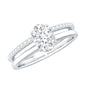 5X7 MM Oval Cut Diamond Solitaire Promise Ring For Her