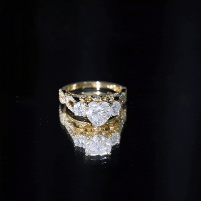 Certified 7 MM Lab Grown Diamond Heart Shaped Engagement Ring