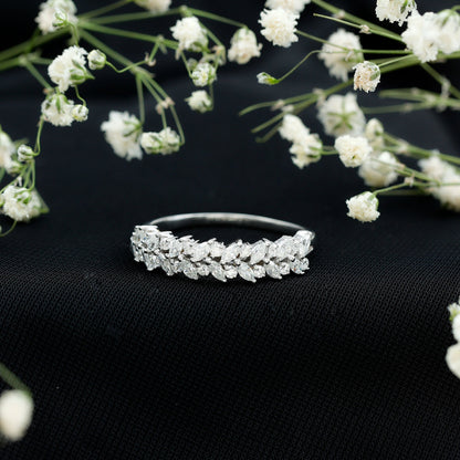 Certified Lab Grown Diamond Marquise Wedding Band