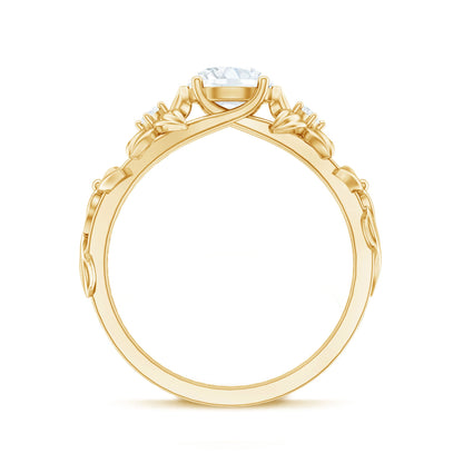 Certified 1 Ct Lab Grown Diamond Nature Engagement Ring