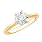 Brilliant Cut Lab Grown Diamond Solitaire Engagement Ring With 6 Prongs