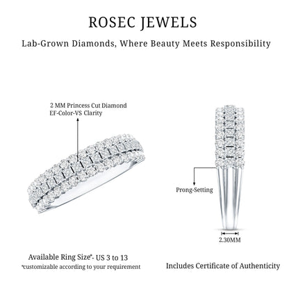Half Eternity Lab Grown Diamond Wedding Band