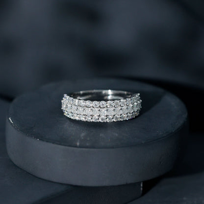 Half Eternity Lab Grown Diamond Wedding Band