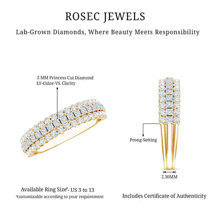 Half Eternity Lab Grown Diamond Wedding Band
