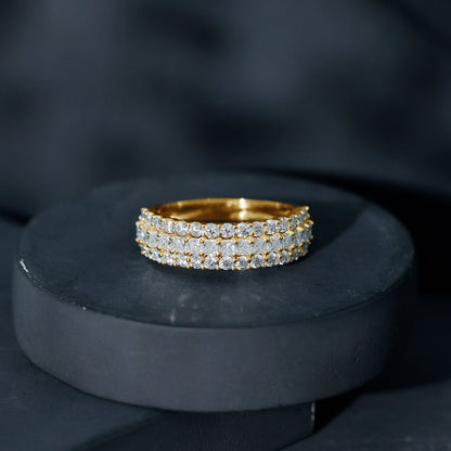 Half Eternity Lab Grown Diamond Wedding Band
