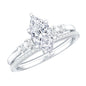 Lab Grown Diamond 5X10MM Marquise Engagement Ring with Wedding Band