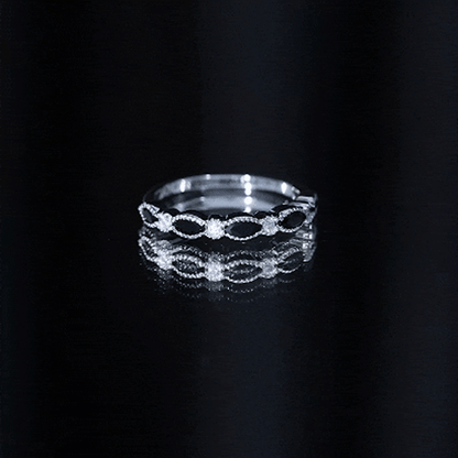 Natural Marquise Cut Black Onyx Half Eternity Band