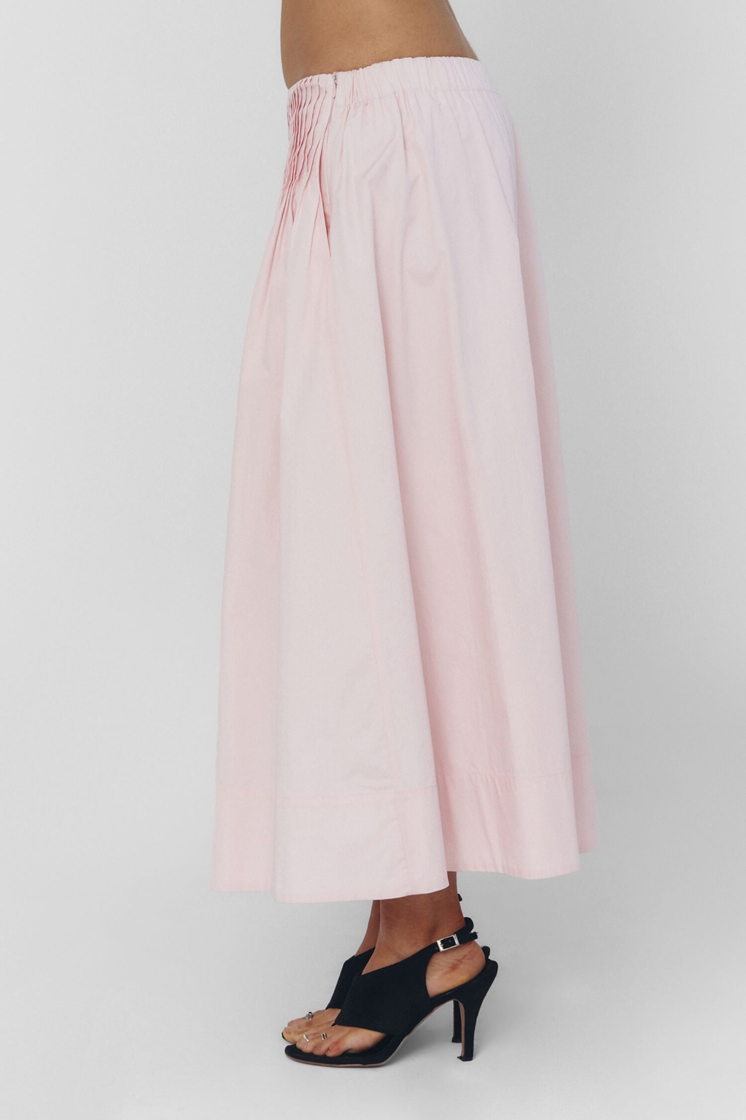 UIARA SKIRT IN BABY PINK findmenowthelabel