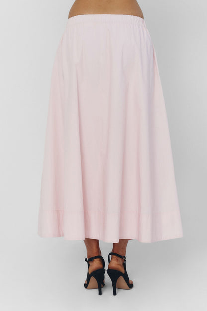 UIARA SKIRT IN BABY PINK findmenowthelabel