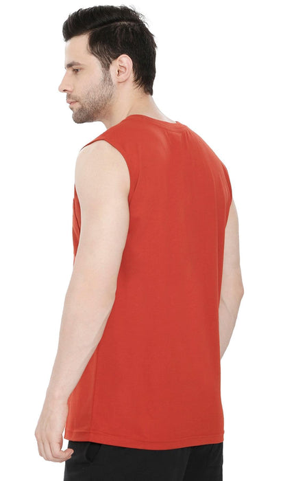 Men’s Sleeveless Crew Neck T-Shirt – Regular Fit, Heavier Cotton Blend Jersey with Chest Pocket TURTLE BAY APPAREL