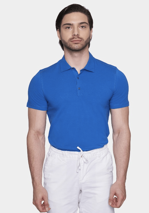 The Mercerized Cotton Polo(Royal Blue) Bright Moons