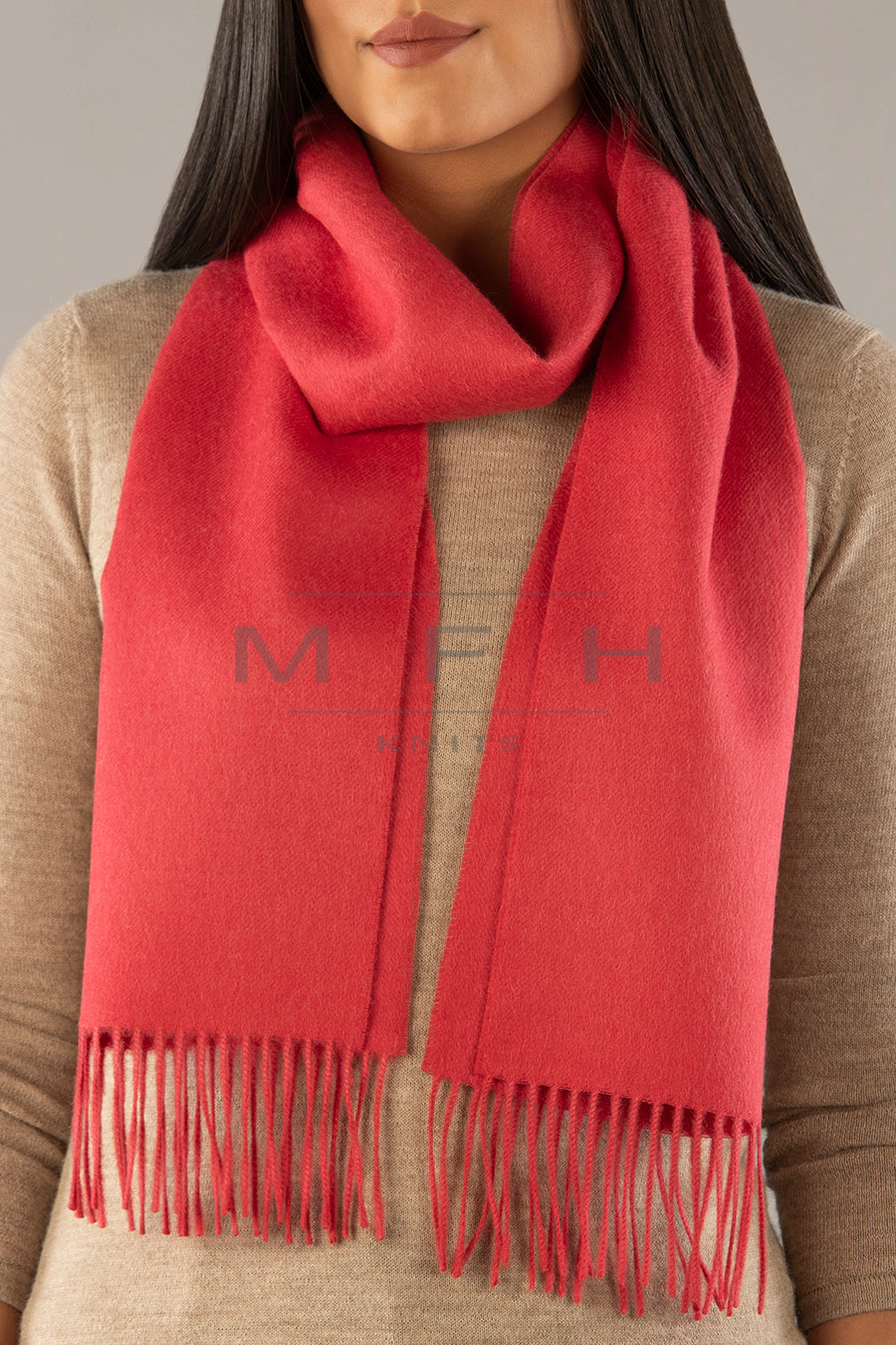 Solid Weave Brushed Alpaca Scarf Purely Alpaca