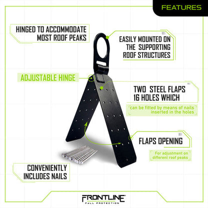 Frontline RO01 Hinged Reusable Roof Anchor VM Hardware