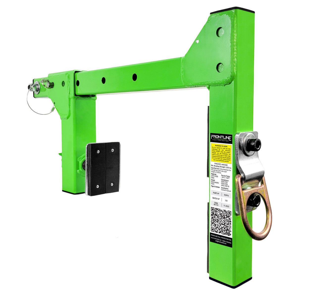 Frontline ROP16 Parapet Adjustable Non-Penetrating Anchor VM Hardware