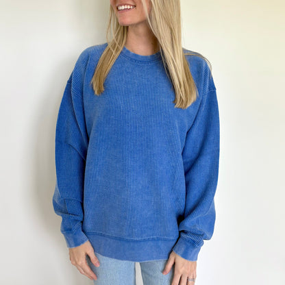 Royal Oversized Corded Crew Ivy + Cloth