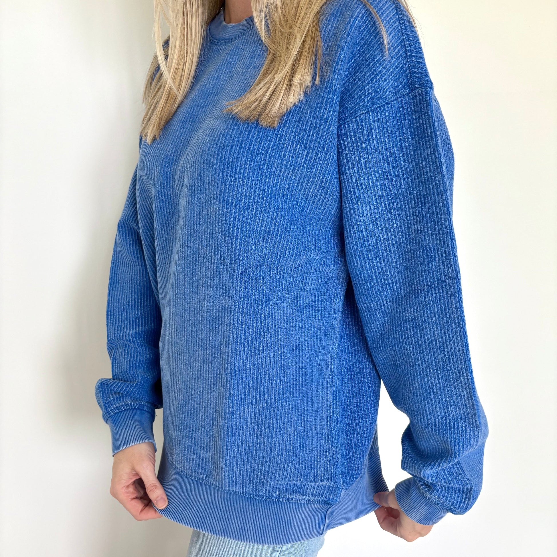 Royal Oversized Corded Crew Ivy + Cloth