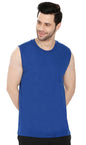 Men’s Sleeveless Crew Neck T-Shirt – Regular Fit, Heavier Cotton Blend Jersey with Chest Pocket TURTLE BAY APPAREL