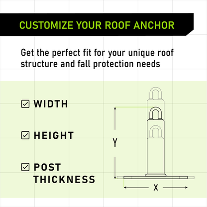 Frontline Commercial Roof Anchor 12" VM Hardware