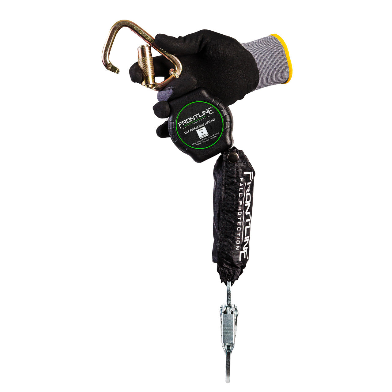 Frontline RPA12S Aramid Fiber Web Single Leg SRL with Steel Snap Hook End VM Hardware