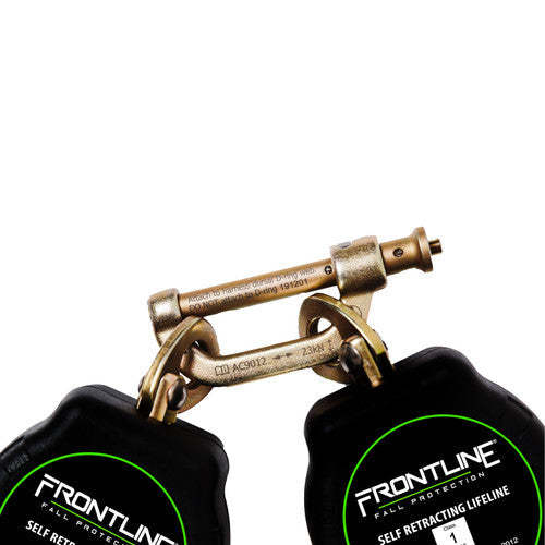 Frontline RPA062R Aramid Fiber Web Twin Leg 6' SRL with Steel Rebar Hook Ends VM Hardware