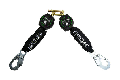 Frontline RPA062S Aramid Twin Fiber Web Single Leg 6' SRL with Steel Snap Hook Ends VM Hardware