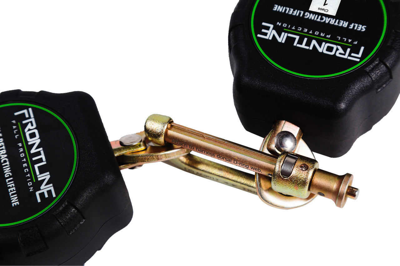 Frontline RPA062S Aramid Twin Fiber Web Single Leg 6' SRL with Steel Snap Hook Ends VM Hardware