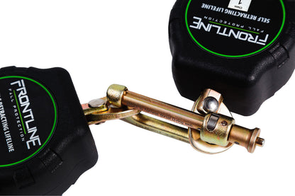 Frontline RPA062S Aramid Twin Fiber Web Single Leg 6' SRL with Steel Snap Hook Ends VM Hardware