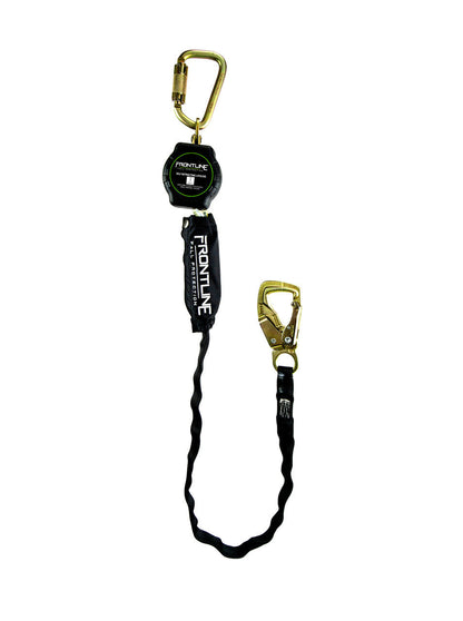 Frontline RPA091TB Tie Back Single Leg Web 9' SRL with Tie Back Hook End VM Hardware
