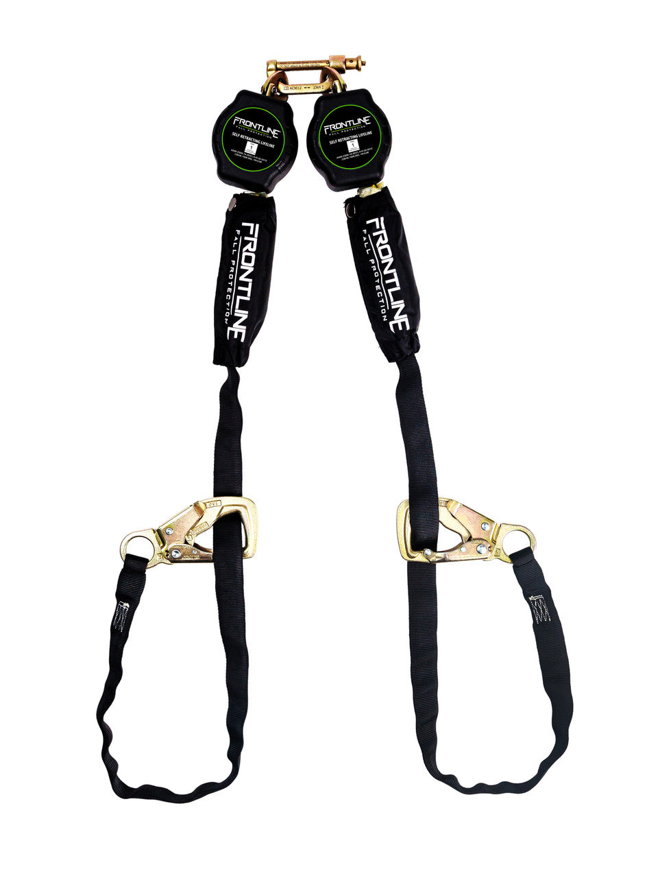 Frontline RPA092TB Tie Back Twin Leg Web 9' SRL with Tie Back Hook Ends VM Hardware
